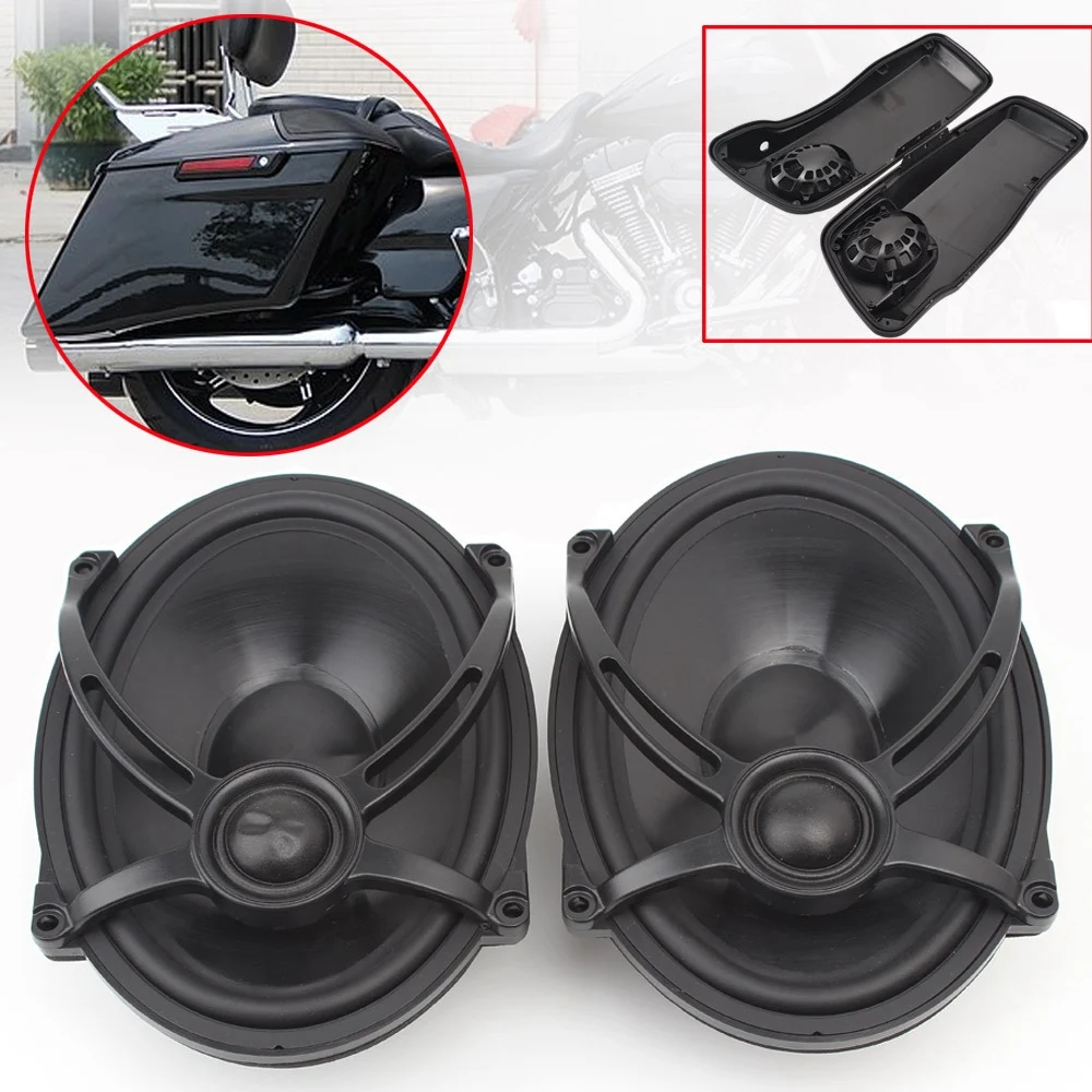 Мотоциклетный динамик с крышкой седельной сумки 5 дюймов X 7 для Touring Glide Street 1994-2019