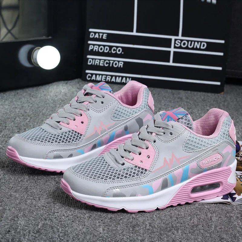 Весенне-летние модные женские повседневные кроссовки с дышащей воздушной сеткой