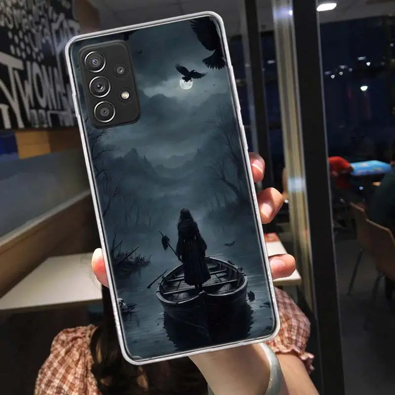 Hell Styx Ferryman Phone Case For Galaxy S23 S20 FE S21 Plus Samsung S24 S22 Ultra TPU Pattern S10 S10E S9 S8 Cover Soft Capa Sh