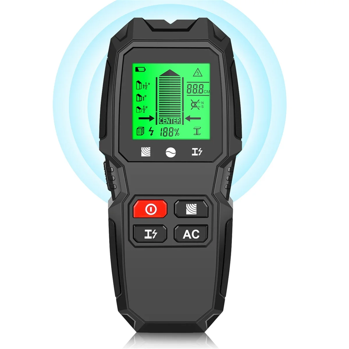 Цифровой настенный металлоискатель 7 в 1 ручной сканер для обнаружения дерева и