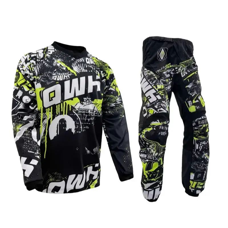

2026 НОВЫЙ MX Мотокросс Джерси и брюки Race Combo Enduro DH Dirt Bike Комплект снаряжения для бездорожья MTB ATV Мотокостюм QW2