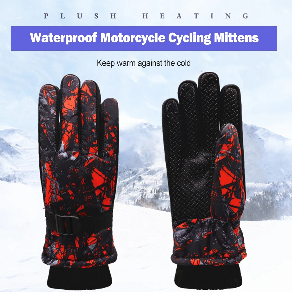 

Kids Gloves Cycling Mittens Non-slip Windproof Glove for Outdoor Skating