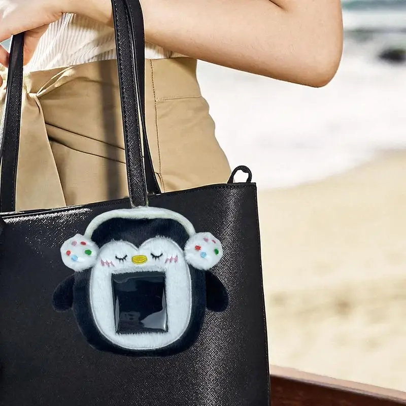 Пингвины плюшевый держатель для открыток рукава защита карт плюшевая защитная