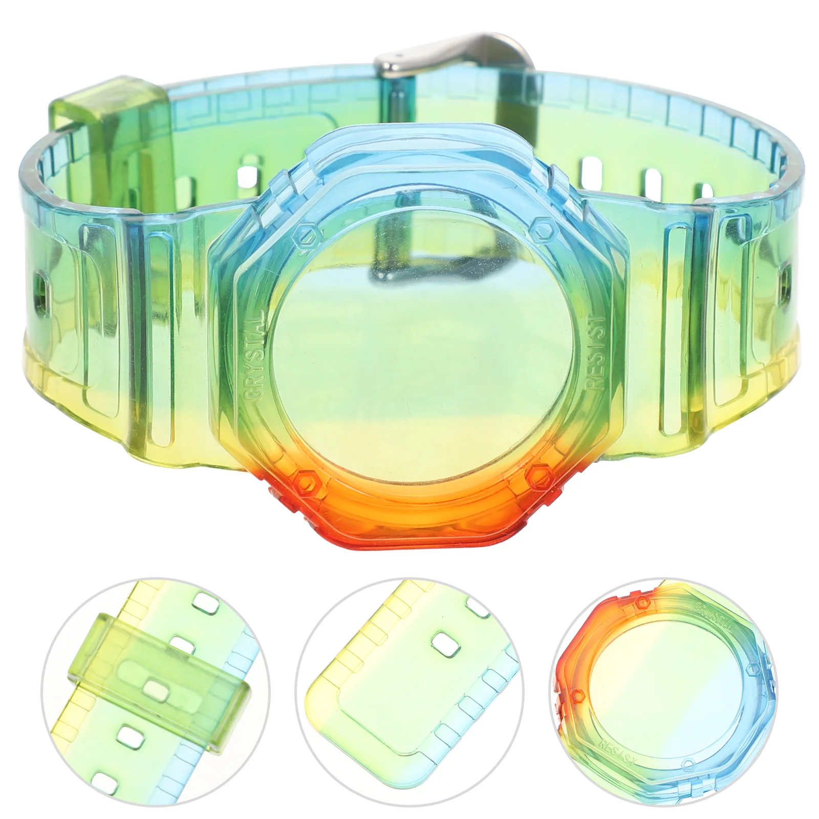 

Wristband Kids Bracelet Protector Watch Air Tpu Cover Semi-transparent Holder Child