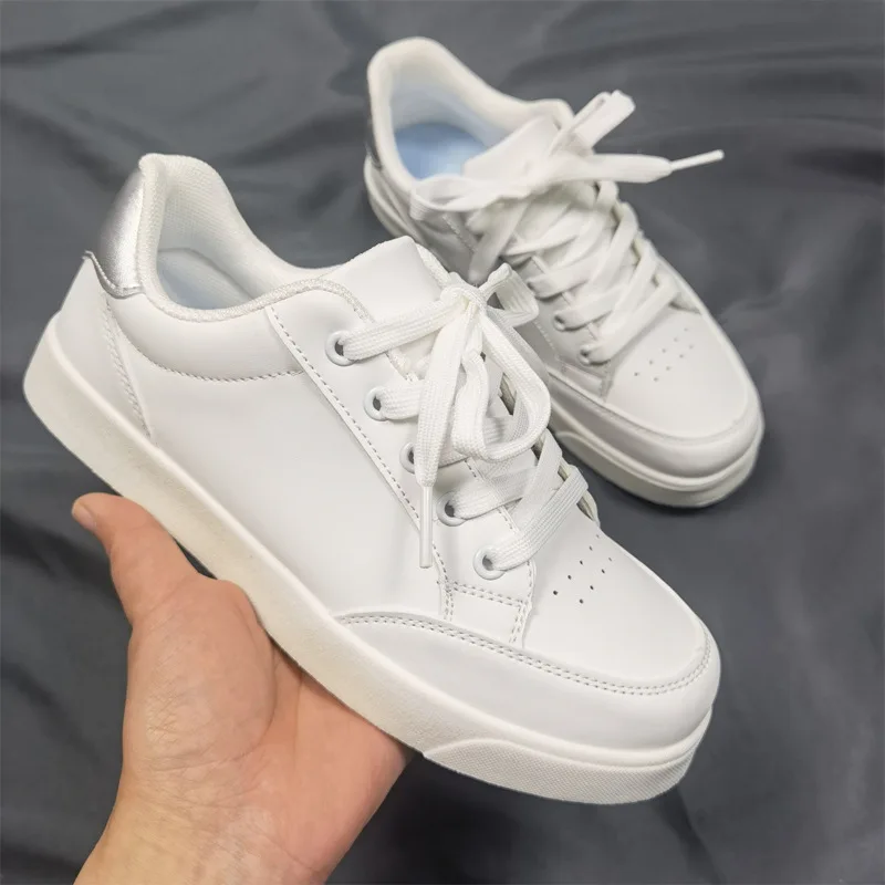Women's small white shoes Classic casual sports students tennis shoes Men's and women's shoes Breathable running training shoes