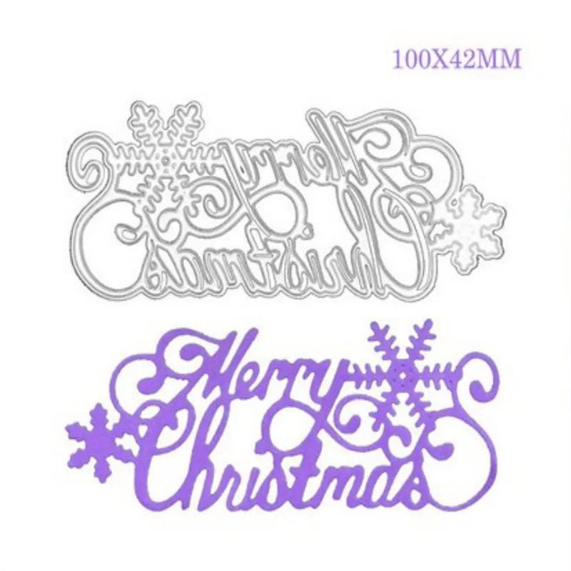 

2022 New Merry Christmas Metal Cutting Dies Scrapbook Die Cuts Album Embossing Stencil Card Crafts Blade Punch Mold Template
