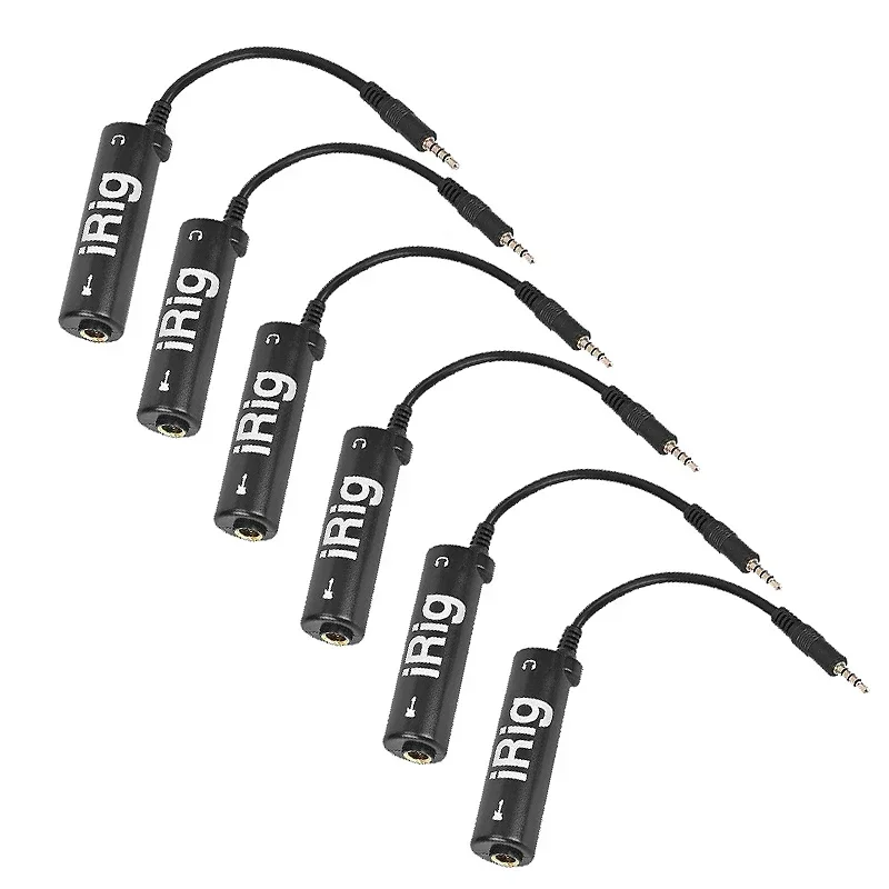 Фото 6 шт., IRIG Guitar Link O, интерфейсный кабель, адаптер, система конвертера для телефона/для IPad, новая оптовая продажа №1