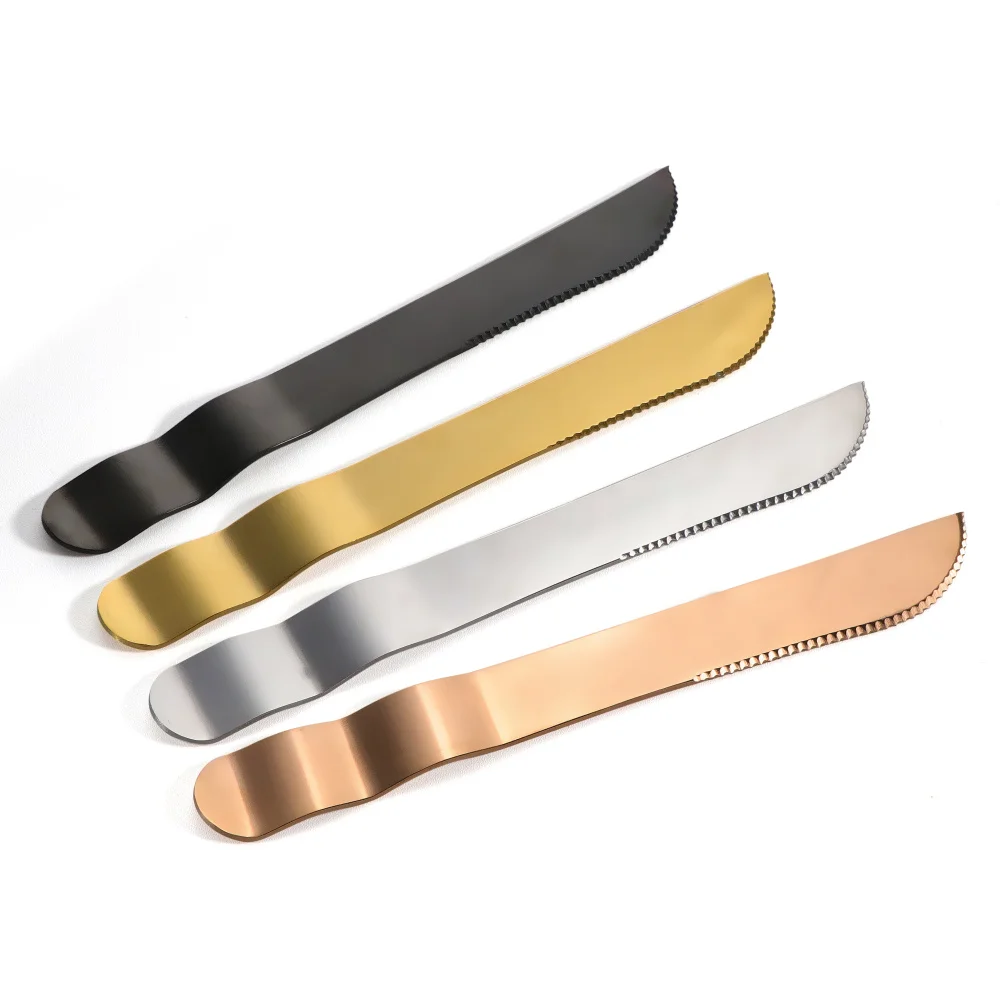 

Set Of 4 Stainless Steel Cheese Knife Butter Spatula New Style Eco Friendly Cake Cutlery Creative Baking Tools And Server