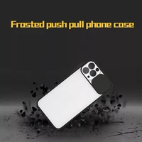 silicone for iphone 11 pro solid color frosted push pull phone case silica gel back cover soft mobile phone case