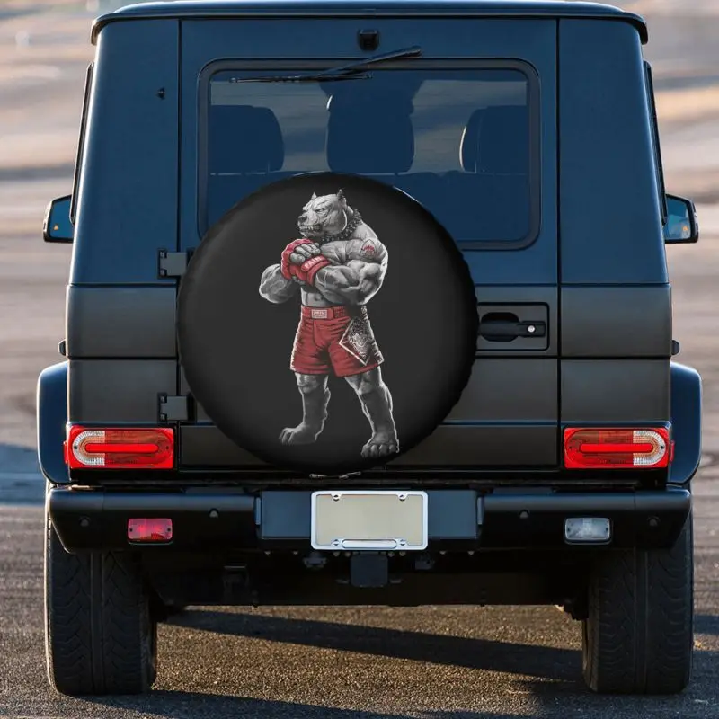 Запасное колесо для Jeep Mitsubishi Pajero 4x4 RV Animal Grappling чехол файтинг-боксера питбуля