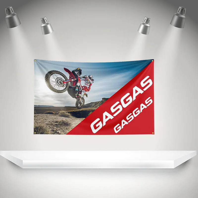 Фото Печать на флагах G-GasGass Motor Oil HD для выставок, гонок, любителей мотоциклов, декора для веранды и гаража №2