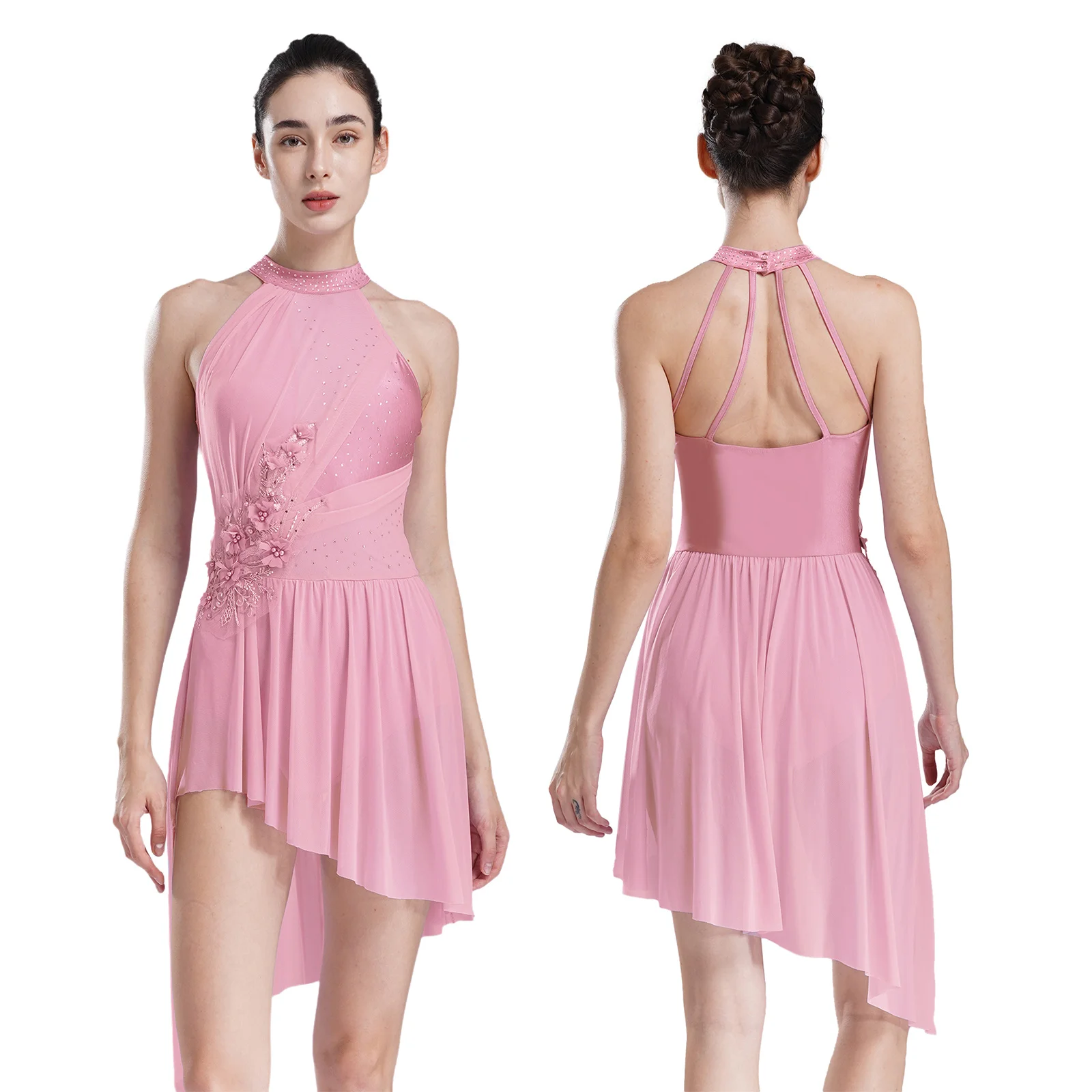 Женская Аппликация лирическая Современная Одежда для танцев высокая низкая