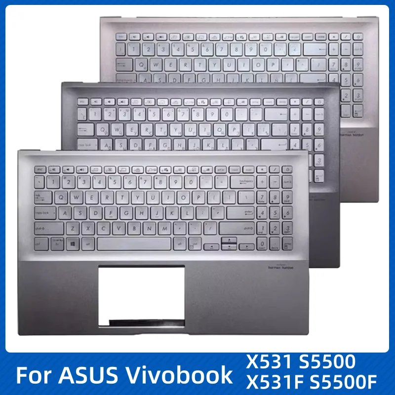 Для ноутбука ASUS vivobook 15s X X531 X531F S5500 S5500F с клавиатурой США упором для рук верхняя