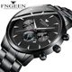 FNGEEN Fashion Mens Watches Top Brand Luxury Clock Casual Stainless Steel Men Watch Sport Waterproof Quartz Wristwatches Saat Other Image