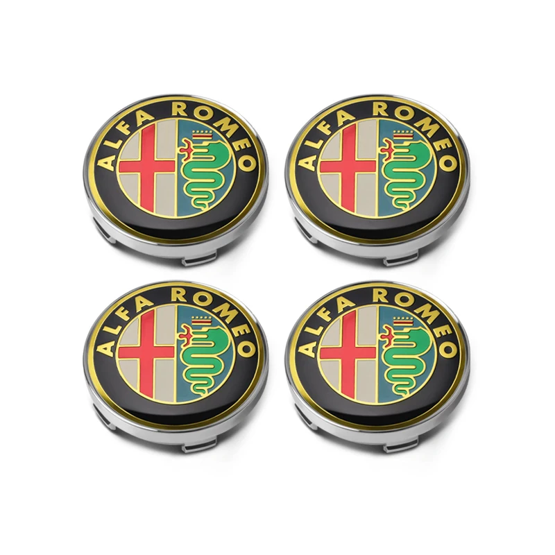 

4 шт., 60 мм, крышка центральной ступицы колеса автомобиля, значок, крышка обода для Alfa Romeo Giulia 147 156 159 Mito Stelvio Sportiva Giulietta GT