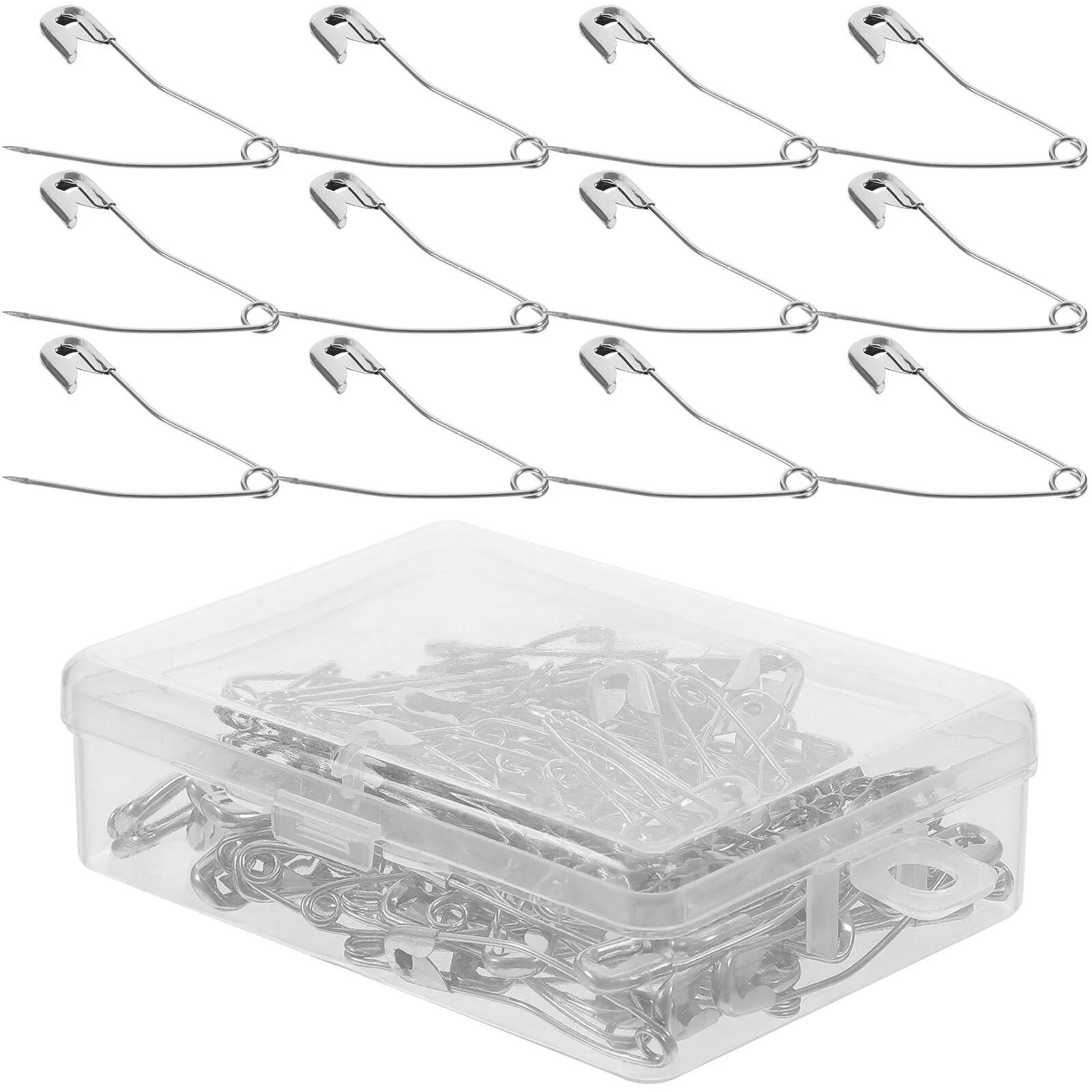 

Collar Pin Large Safety Craft Boutonniere Corsages Bags Metal Fabric Crafts Curved