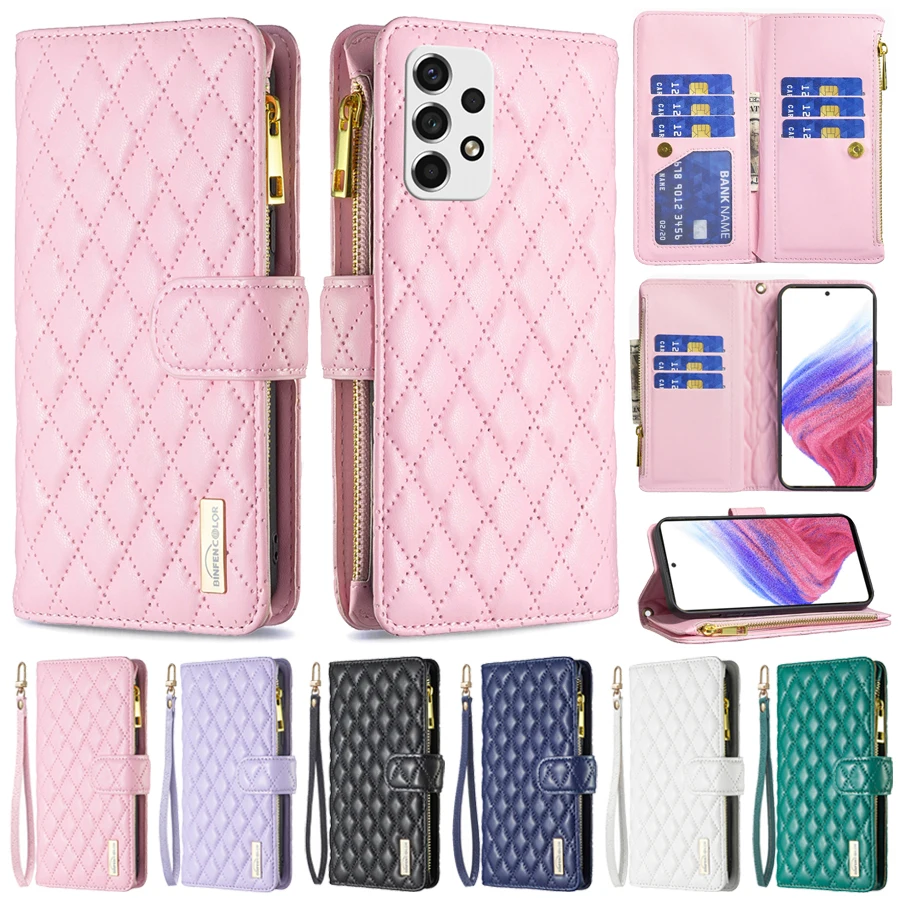 

Small Fragrance Wallet Leather Case For Samsung Galaxy A03 A12 A13 A23 A32 A33 A51 A52 A53 A71 A72 A73 S22 Ultra S21 Plus S20 FE