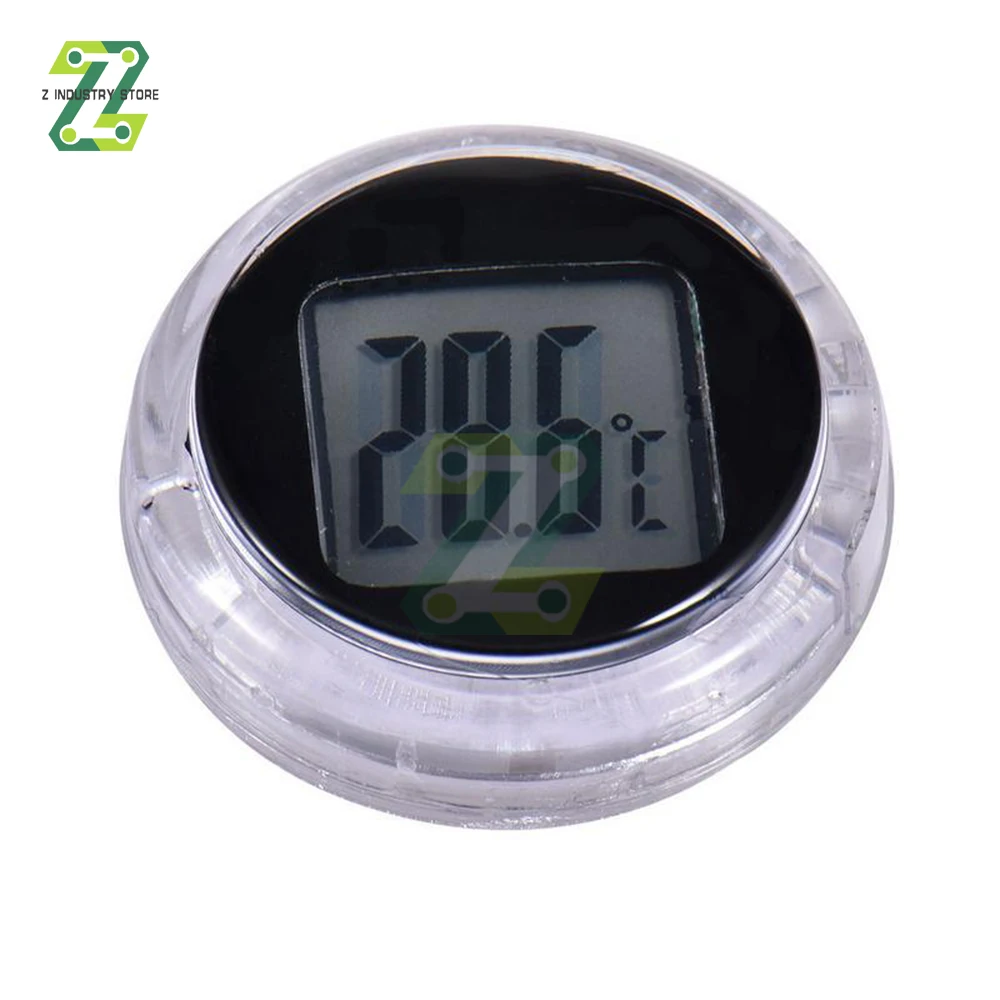 

Мини-мотоциклетный термометр Водонепроницаемый наклейка на мотоцикл Часы Цифровой измеритель температуры Водонепроницаемый