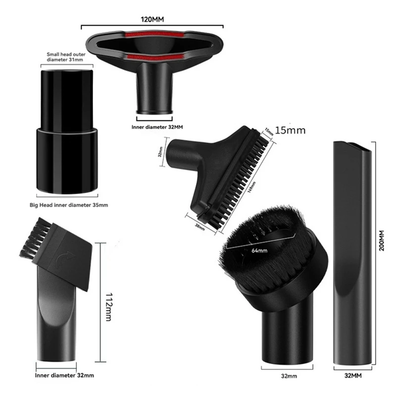 Вакуумные насадки 32 мм для Karcher NT18/1 NT25/1 NT30/1 насадка вакуумной щетки щелевой