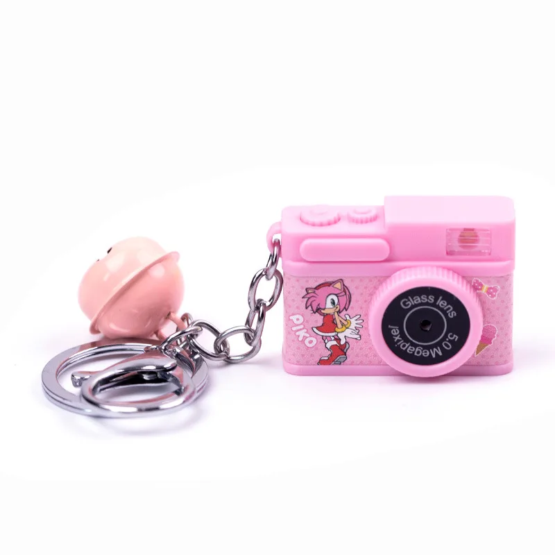 

Cartoon Anime Sonic The Hedgehog Keychain Creative Cute Vocal Light-emitting Keychain Car KeyRing Accessories Kids Girl Gift