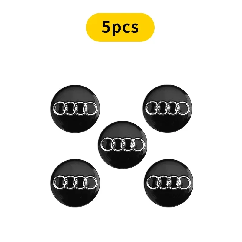 

16 мм 14 мм для Audi Q5 Q3 Q7 R8 A3 A4L A5 A6L A8 A1 TT 8L A4 A5 A6 чехол для автомобильного ключа задняя крышка алюминиевая эмблема символ наклейка