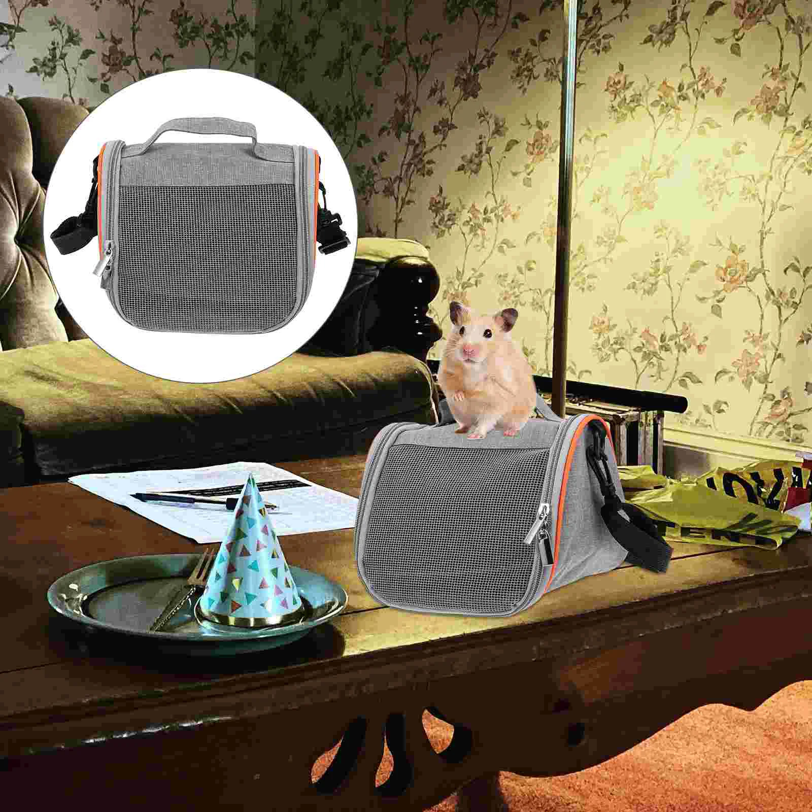 

Carrier Pet Hamster Outdoor Travel Cage Pouch Shoulder Carrying Animals Backpack Rat Squirrel Box Animal Cat Guinea Organizer