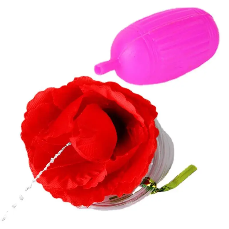 

Flower Trick Toy Water Squirt Red Rose Joke Toys For Kids Boys Girls Simulation Clown Trick Prank Party Toy For April Fools Day