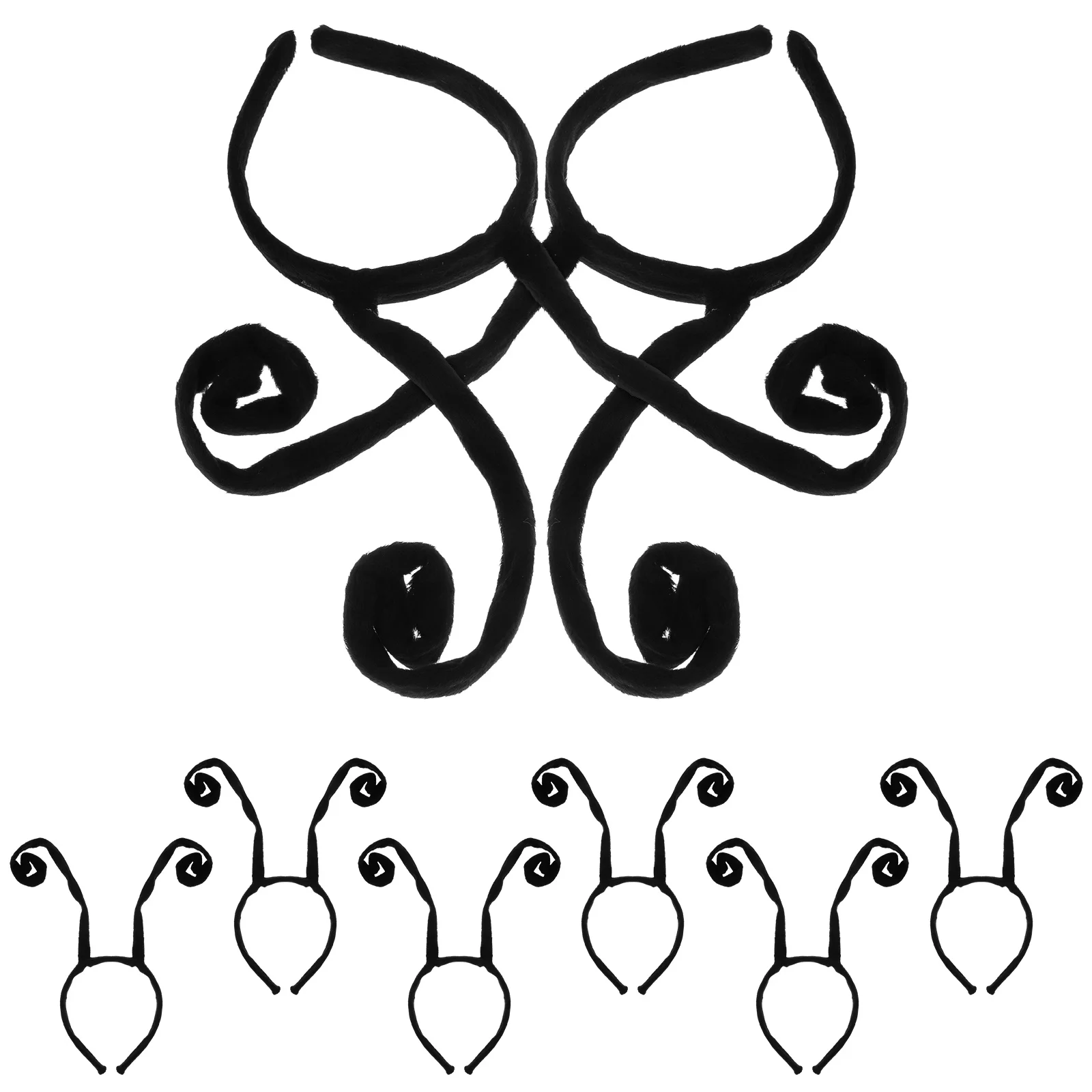 8 шт. повязка на голову с антенной и муравьями костюмные ленты для волос щупальца