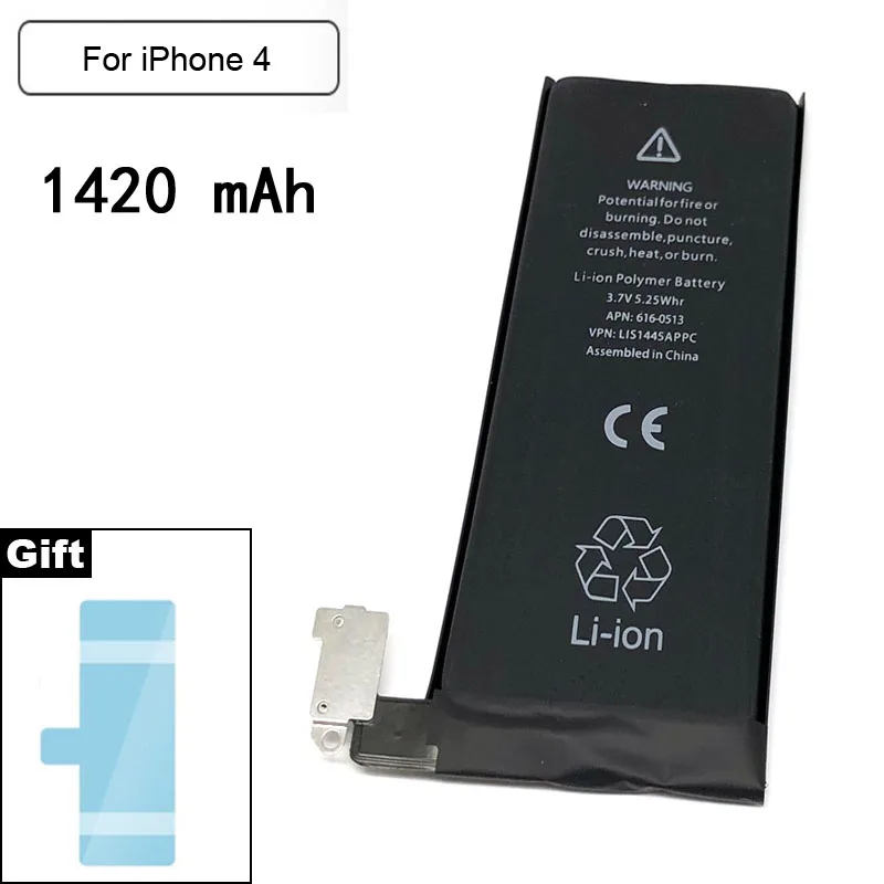 Paquete de baterÃ­a de telÃ©fono de alta capacidad 4G para Apple iphone...