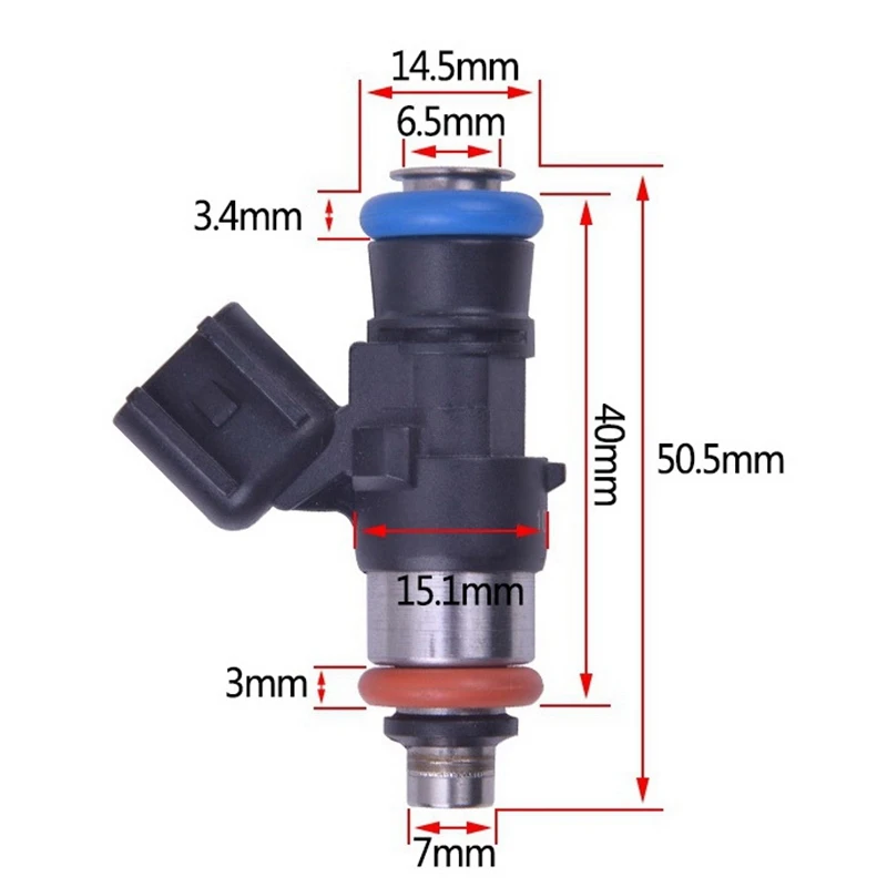 Топливный инжектор 0280158051 куб. См/мин для Chevrolet Corvette Camaro Pontiac G8 LS2 EV6 Plug 3Kpa 65Lb