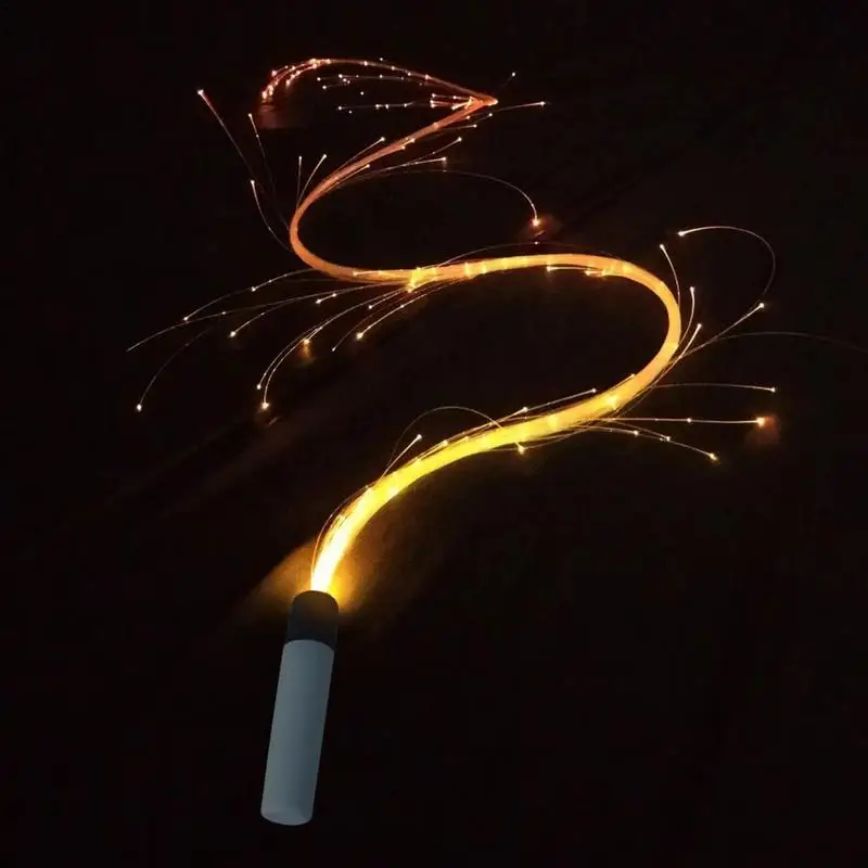 

Rave Whip светодиодный вертикальный поворотный танцевальный оптоволоконный кнут, многоразовый Аккумуляторный оптоволоконный кнут, светящийся Кнут с 4 переменными режимами