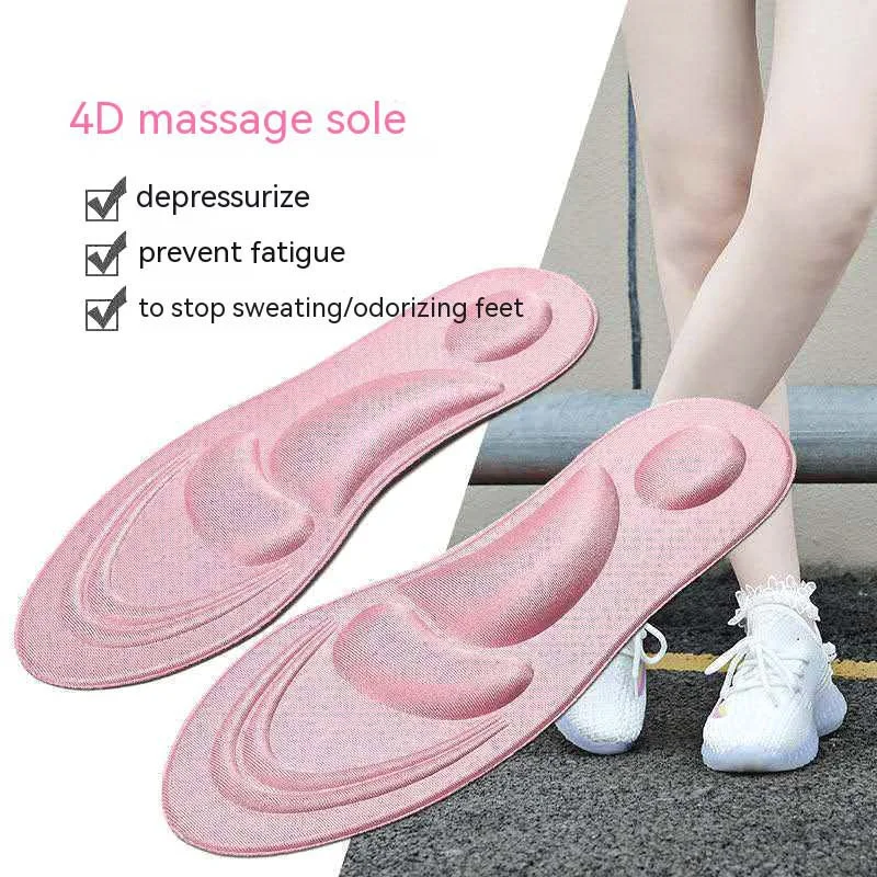 

Memory Foam Insoles Men Breathable Shoe Pads Massage Soles Arch Support Deodorant Comfortable Soft Inner Pad Sneakers Cushion