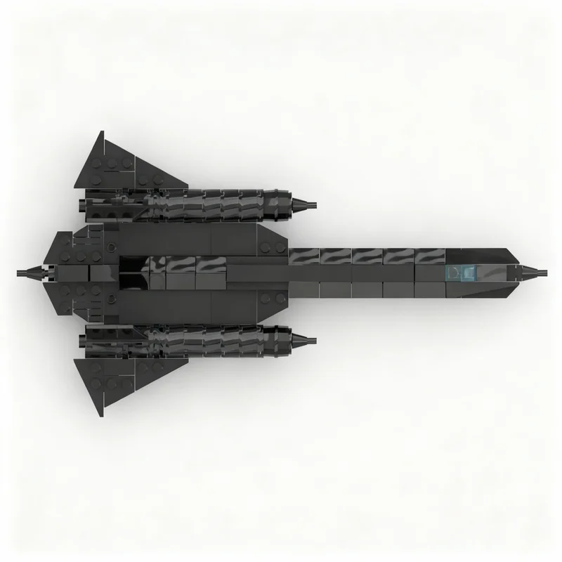 Фото Набор строительных блоков MOC Maestro S SR 71 Blackbird, 198 деталей, модель для сборки, конструктор, рождественский подарок, творческая идея, развивающая игрушка №3