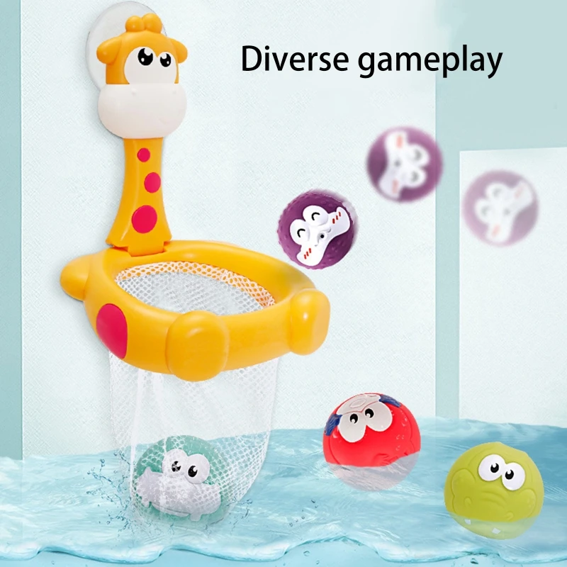 

Bath Toy for Toddlers Kids Babies Bathtub Floating Toy Fishing Net Shower Gift