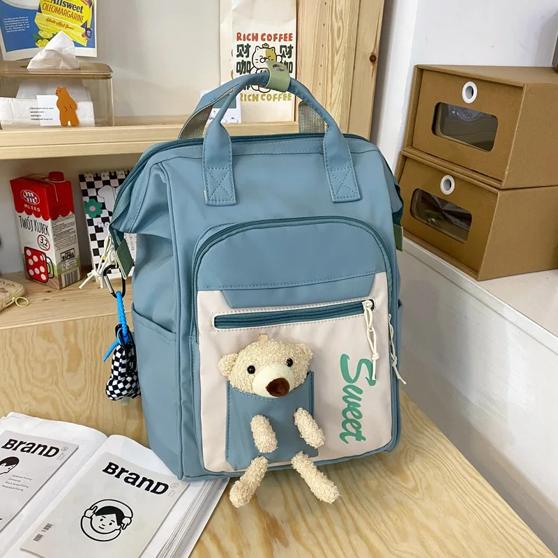 

Милый школьный ранец для женщин, японский вместительный рюкзак для учеников средней школы для девочек