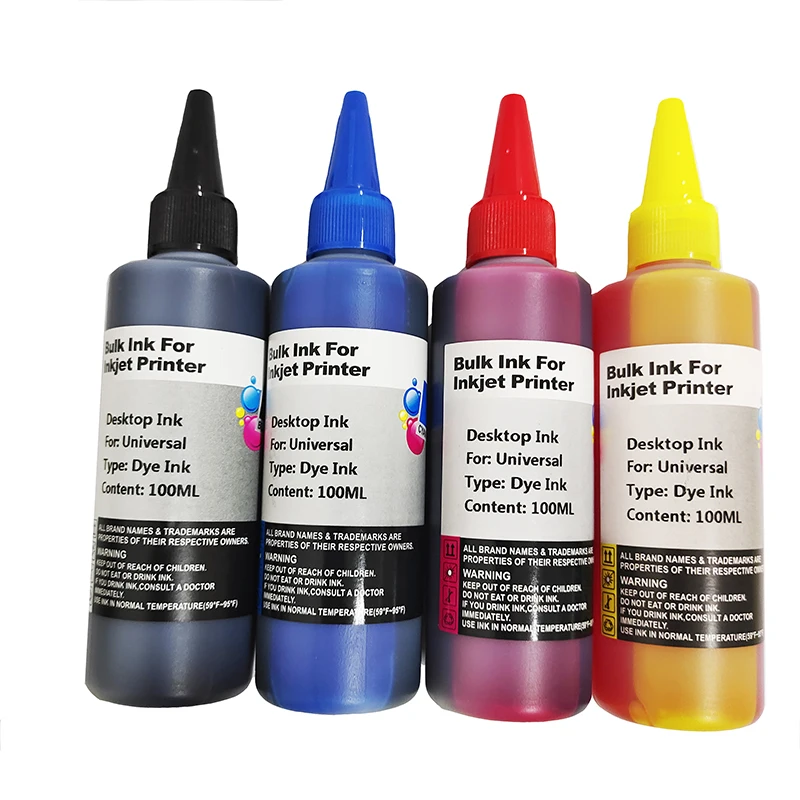 

einkshop Brand 4 x 100ml Water Dye Ink Printer ink For HP 364 655 564 178 920 940 862 950 932 CISS Ink Cartridge