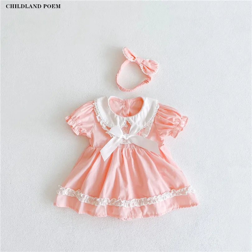 

Детское платье на 1-й день рождения, летнее платье для новорожденных девочек, одежда с пышными рукавами, кружевные платья принцессы для мале...