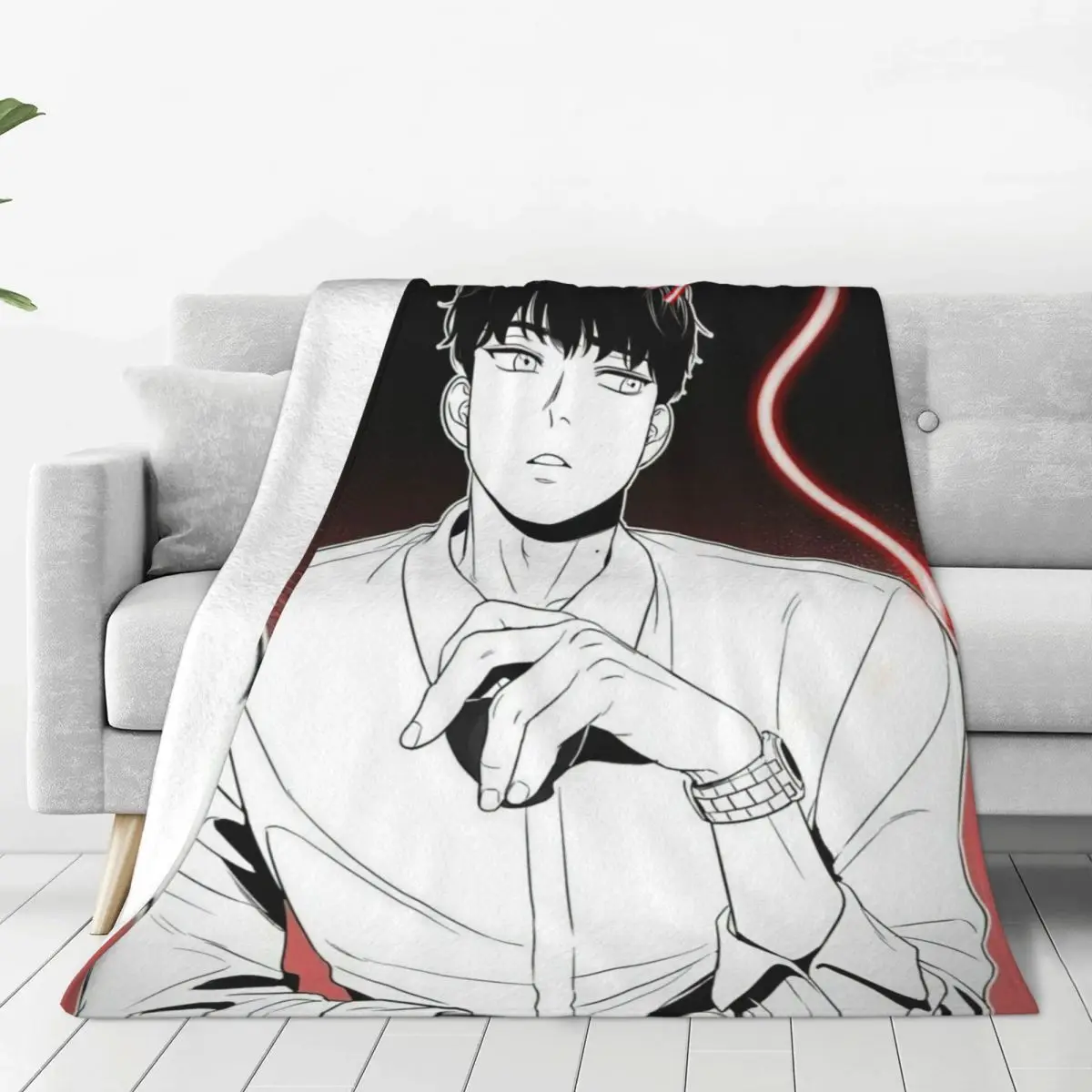 

Anime Bj Alex Chanwoo Plush Blanket Yaoi Lgbt Bl Md Jiwon Dg Funny Throw Blanket for Home 150*125cm Bedspread