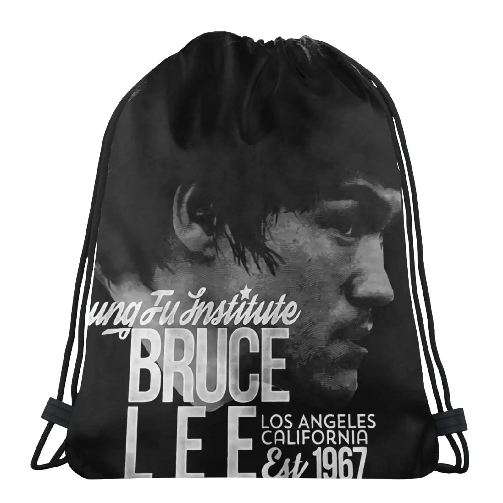 

Bruce Lee Established 1960 Heather Bag Pouch Backpack Sack Child Sports Bag Shoe Bags String Bag Men's Backpack Sport Shoe Bag