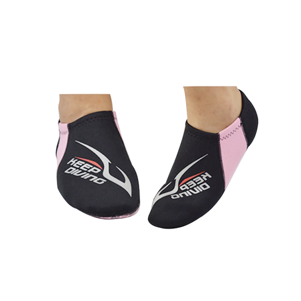 

1/2/3 Keep Diving DS-112 Dive Socks Snorkeling Supplies Shoes with Multiple Size Thickened Underwater Protector pink【L】