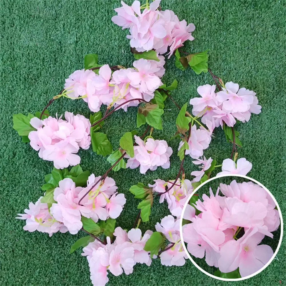 

Fake Plant Vines Artificial Cherry Blossom Do Not Need To Take Care Of Not Easy To Break Home Decoration Not Easy To Get Dusty