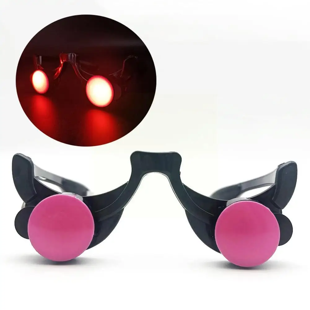 

LED Luminous Glow Glasses Funny Red Eyes Kids Halloween Party Anime Prop Carnival Cosplay Clown Glasses Accessories Masquer Z3R2