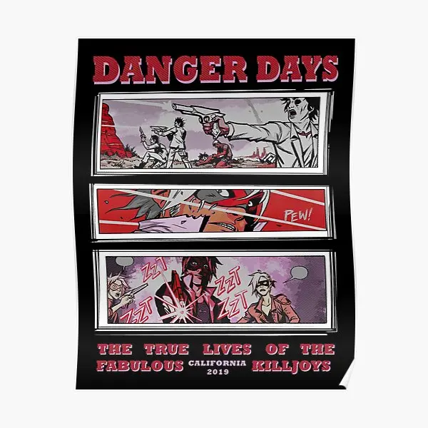 

Danger Days Vintage Comic Poster Vintage Wall Art Decoration Picture Print Funny Mural Painting Room Home Decor Modern No Frame