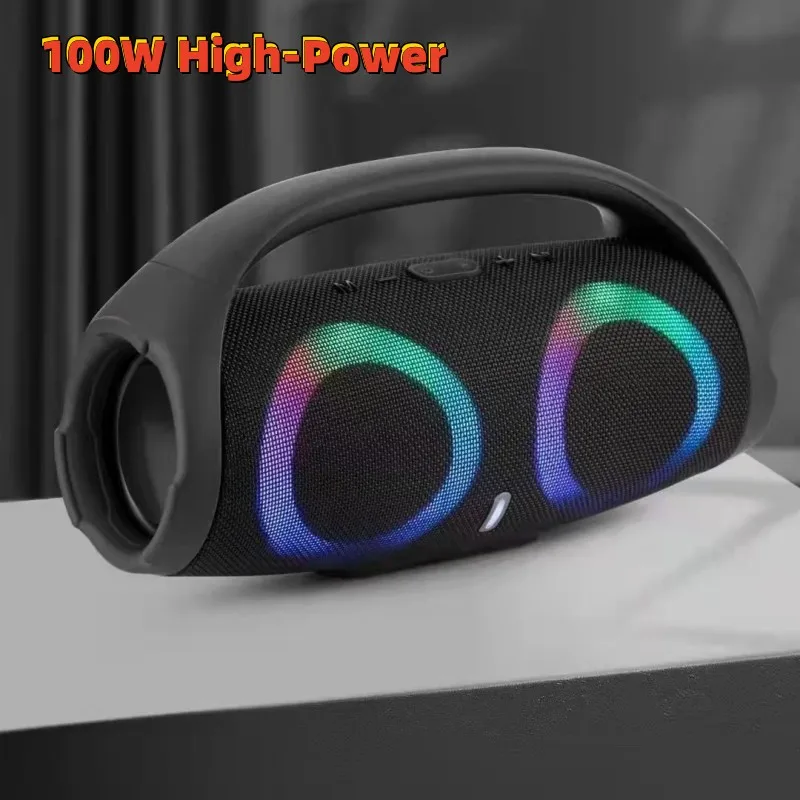 

100W High-Power Wireless Desktop RGB Light Effect Audio Support For Bluetooth/AUX/TF Card/USB Playback/TWS Bluetooth Speakers