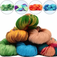1roll 50g cotton wool yarn yarn hand crocheted multicolor knitting wool warm diy baby scarf crochet knit