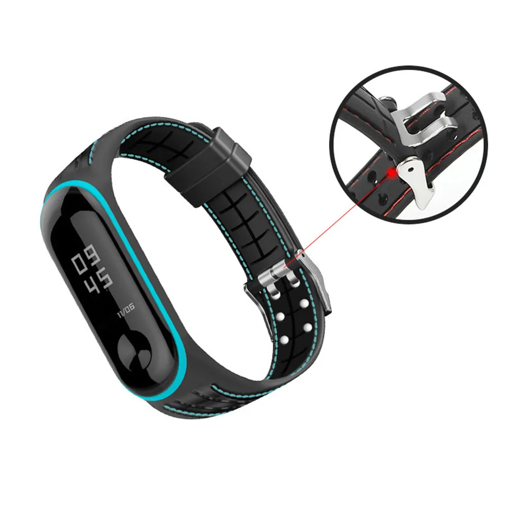 Bracelet for Xiaomi Mi Band 6 5 4 3 Sport Silicone Watch Band Wrist for Mi Band 6 Strap 5 Bracelet for Xiaomi Band 4 NFC Belt 3