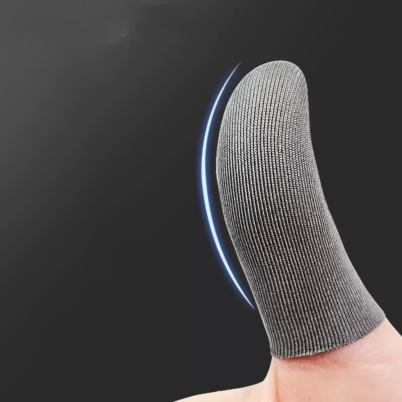 

Pair Breathable Game Controller Finger Cover Sweat Proof Gaming Finger Gloves Non-Scratch Sleeve Sensitive Nylon Mobile Touch