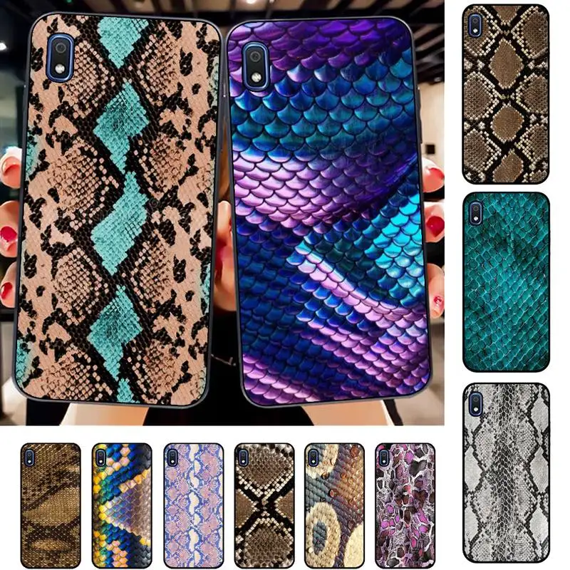 

Snake Skin print Phone Case for Samsung A51 01 50 71 21S 70 10 31 40 30 20E 11 A7 2018