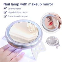 54w nail lamp with makeup mirror uvled nail drying lamp quick drying portable nail dryer manicure tools for polish gel