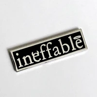 good omens ineffable cartoons brooch metal badge lapel pin jacket jeans fashion jewelry accessories gift